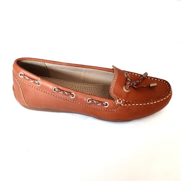 Geox Brown Leather Loafers - Picture 5 of 8
